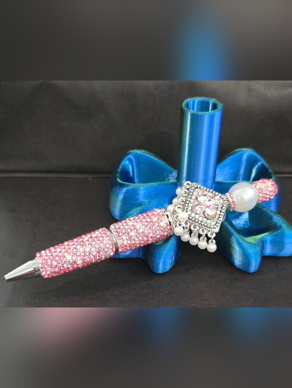 Pink Crystal Beaded  Pen